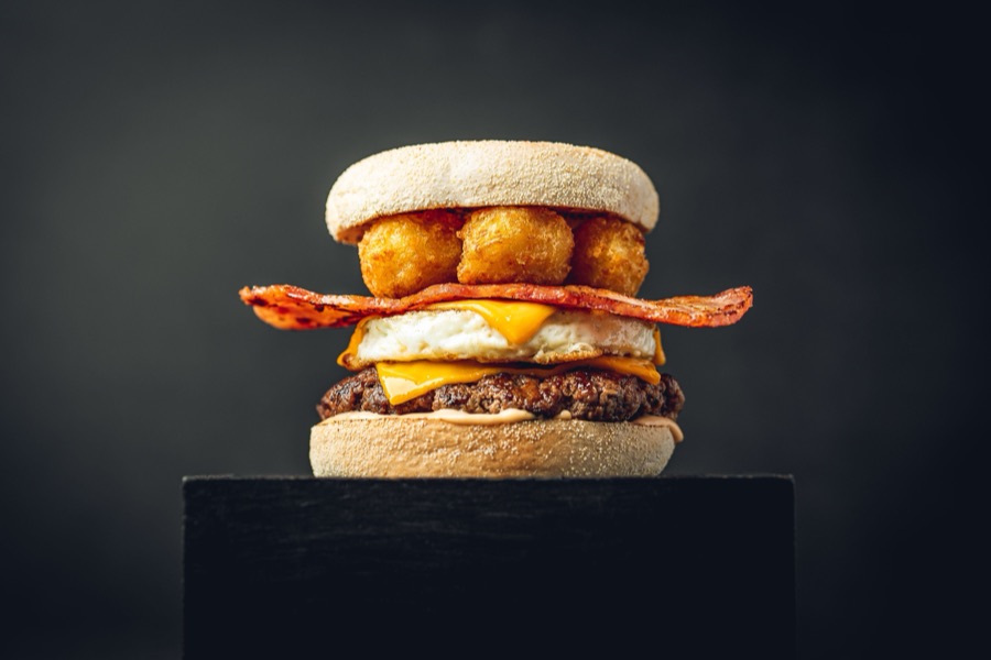 Breakfast Stack at PHAT Buns