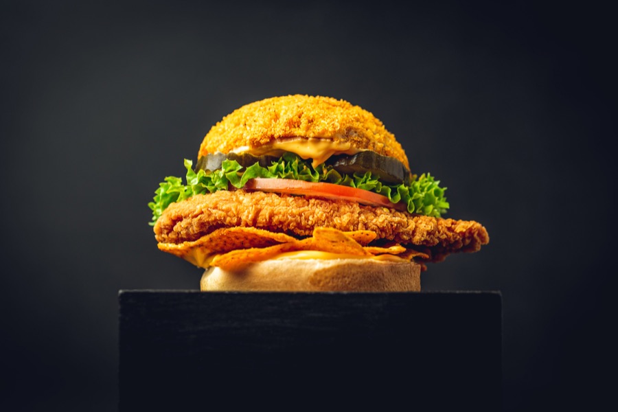 Cheesy Doritos Chicken Burger at PHAT Buns