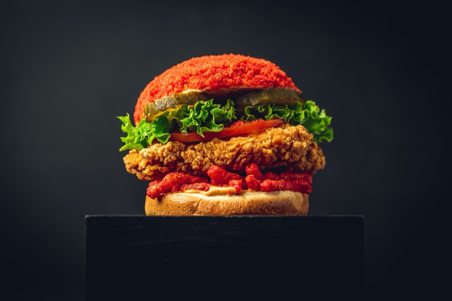 Cheetos Chicken Burger at PHAT Buns