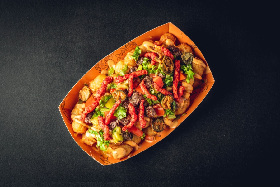 Cheetos Loaded Beef Tots at PHAT Buns