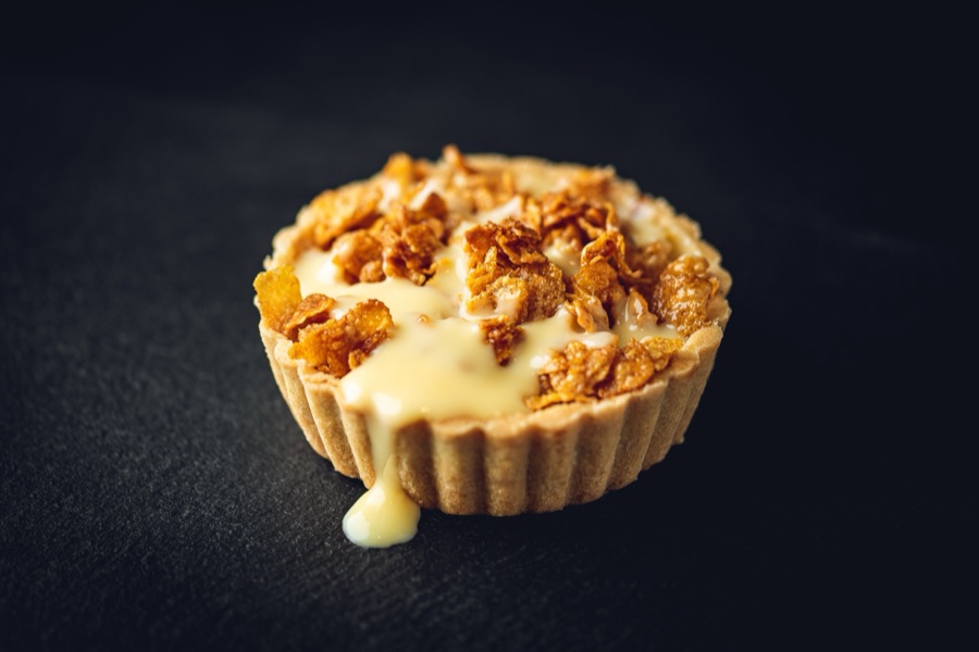 Cornflake Tart with Custard at PHAT Buns