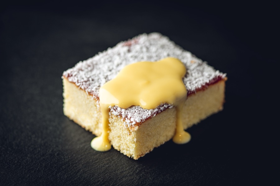 Jam and Coconut with Custard at PHAT Buns
