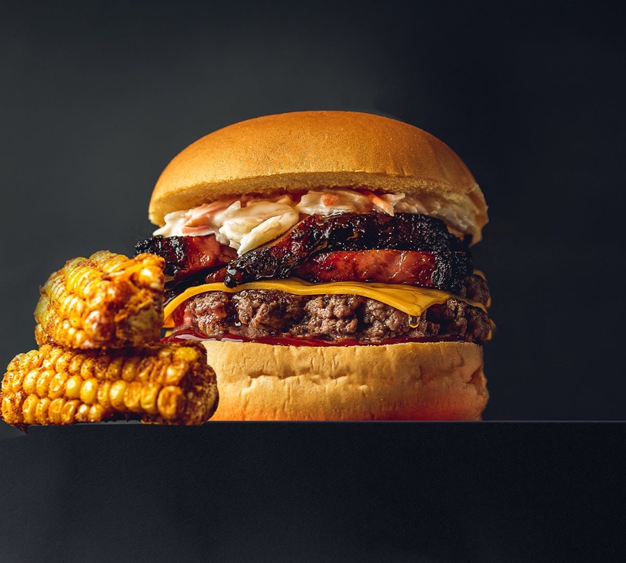 Premium Brisket Burger at PHAT Buns
