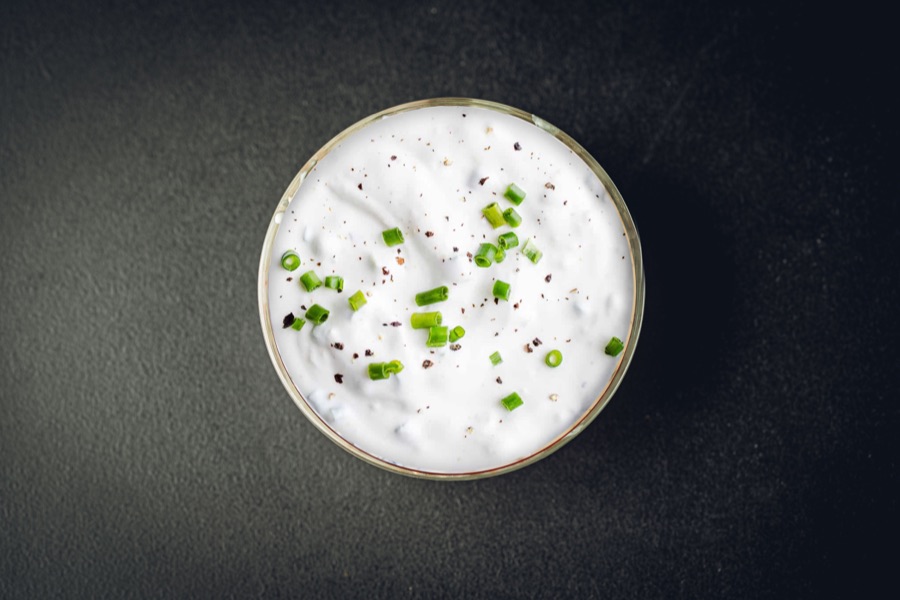 Sour Cream & Chive Dip at PHAT Buns