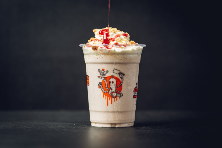 Strawberry Cheesecake Shake at PHAT Buns